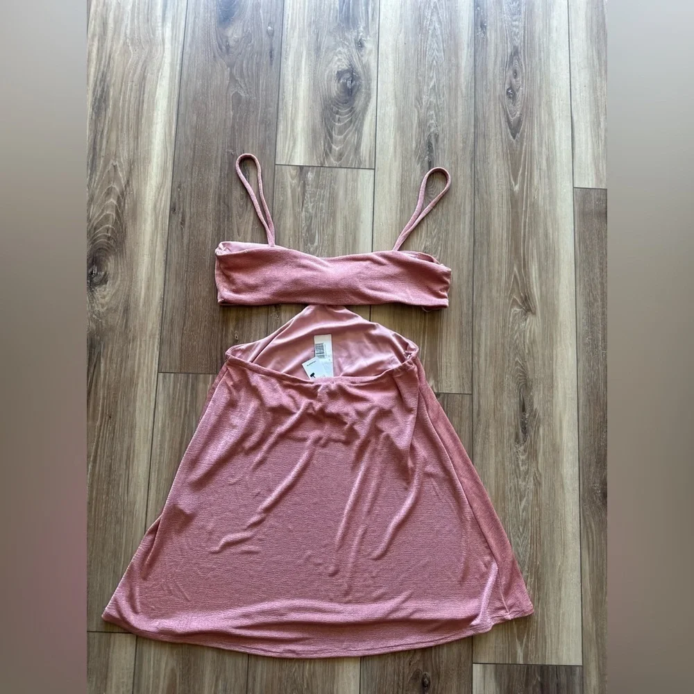 Topshop women’s cut out slinky mini dress size 8-10 NWT